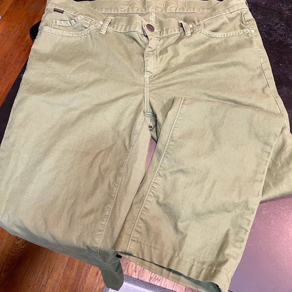 Goldsign Misfit Green Straight Leg Pants